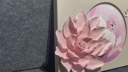 The Altruistic Flower 3D Resin Wall Decor