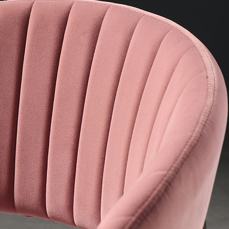 High Tufted Back Luxury Baby Pink Lounge Chair