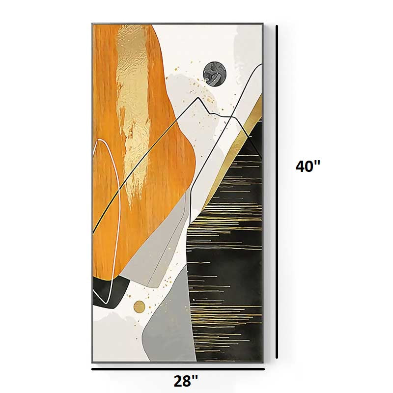 Modern 3D Pearl Work Painting With Metal Framing For Home Decor [ 28 x 40 Inches ]