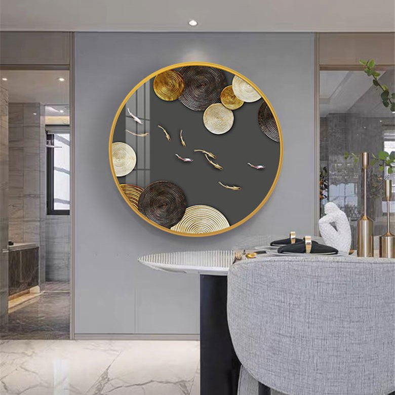 3D Pearl Work Painting With Metal Framing For Home Decor [ 32 x 32 Inches ]