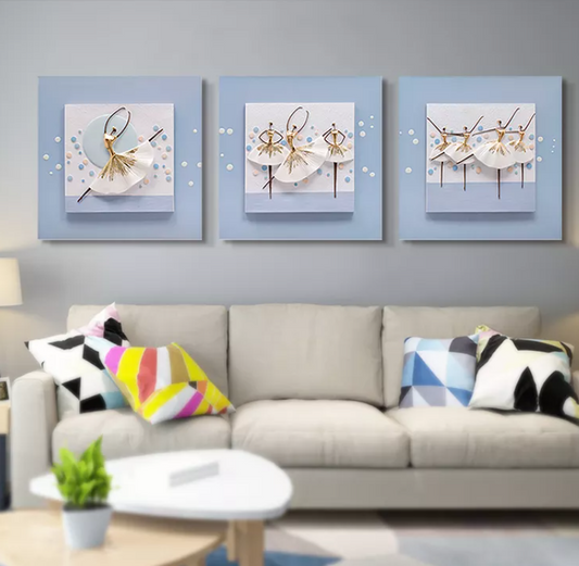 THE ALTRUISTIC DANCING GIRLS 3D WALL DECOR - SET OF 3