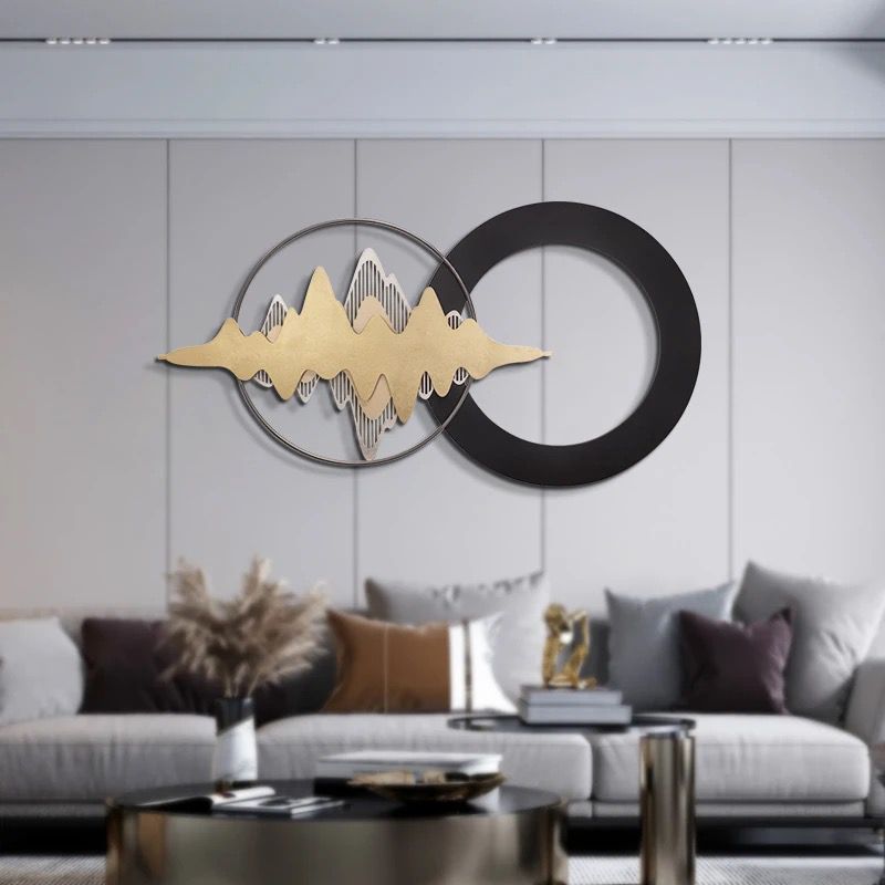 WAVES OF ADVENTURE - PREMIUM WALL ART - GOLD& BLACK