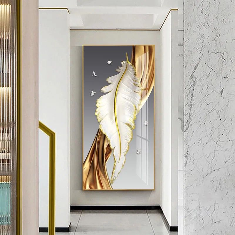 Modern 3D Pearl Work Painting With Metal Framing For Home Decor [ 28 x 40 Inches ]