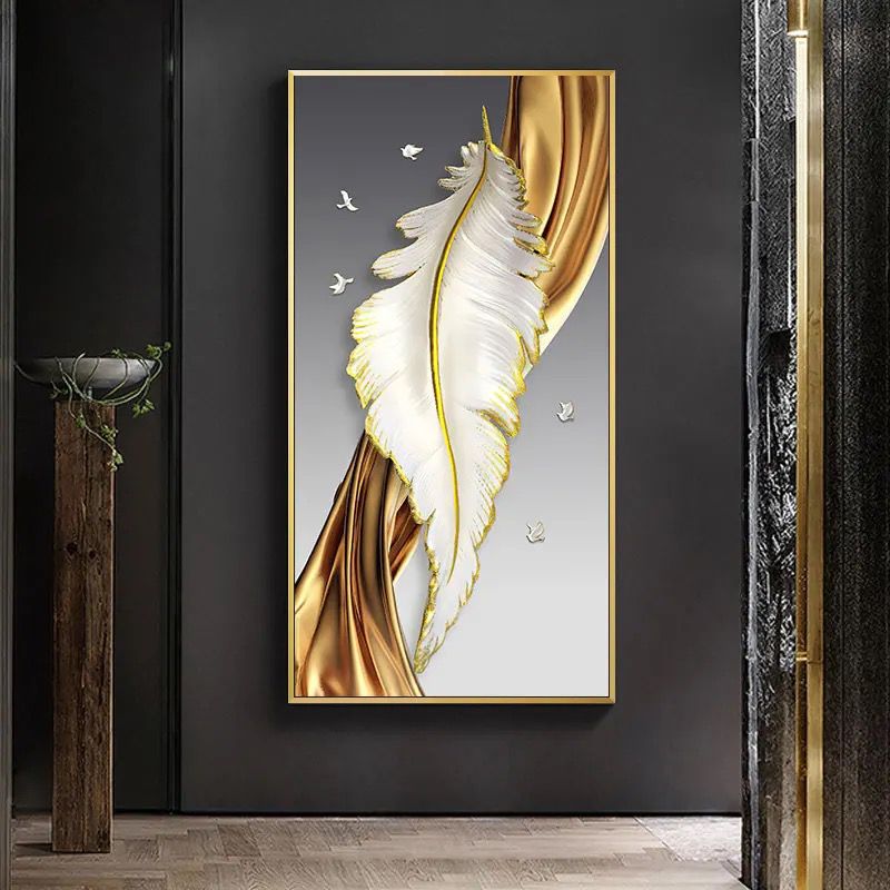 Modern 3D Pearl Work Painting With Metal Framing For Home Decor [ 28 x –  thedecorvilla