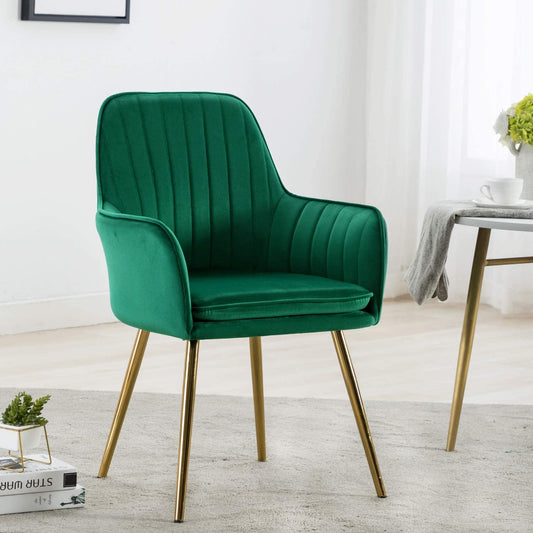 Green Velvet Tufted Luxury Lounge Chair
